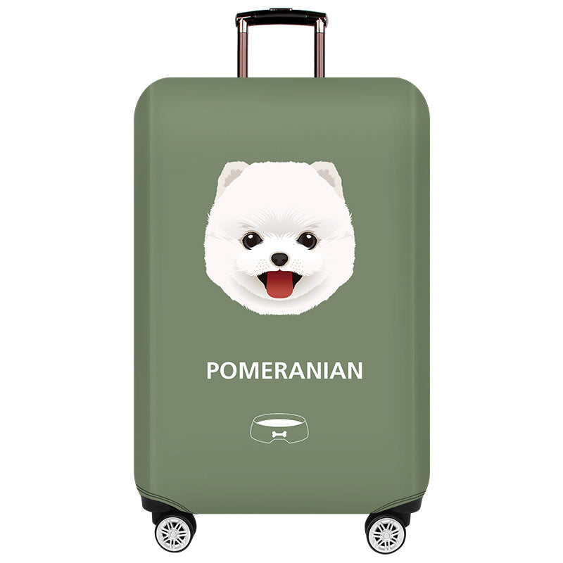 Unisex hard-shell suitcase with unique Pomeranian motif Kalsten