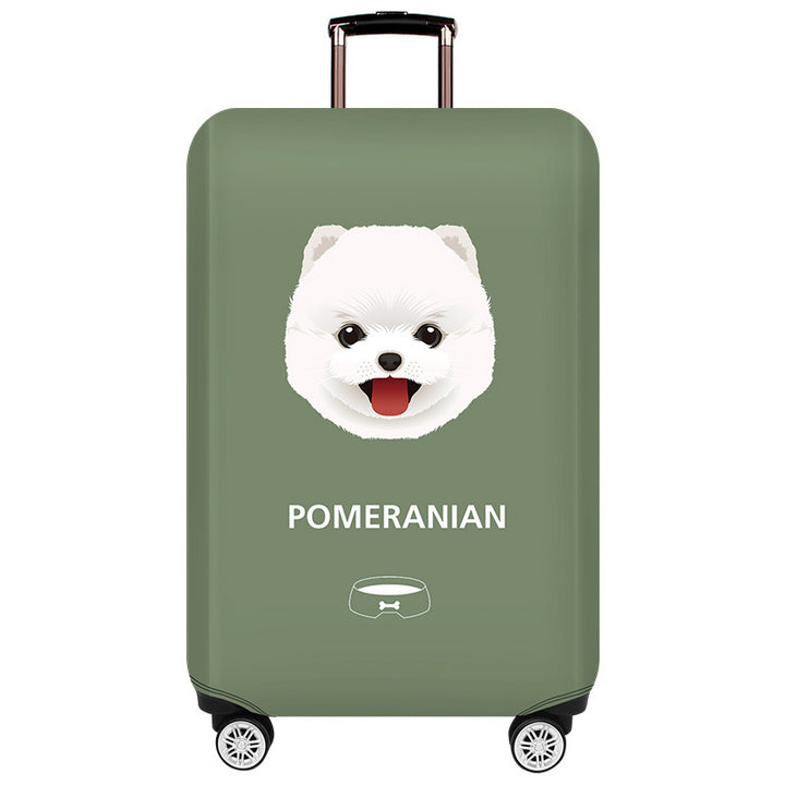 Unisex hard-shell suitcase with unique Pomeranian motif Kalsten