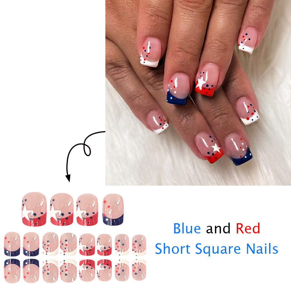 Patriotic Themed Press-On Nails Kalsten