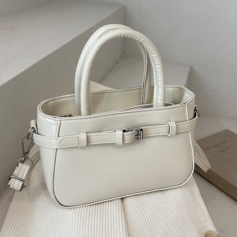 Compact Structured Crossbody Handbag
