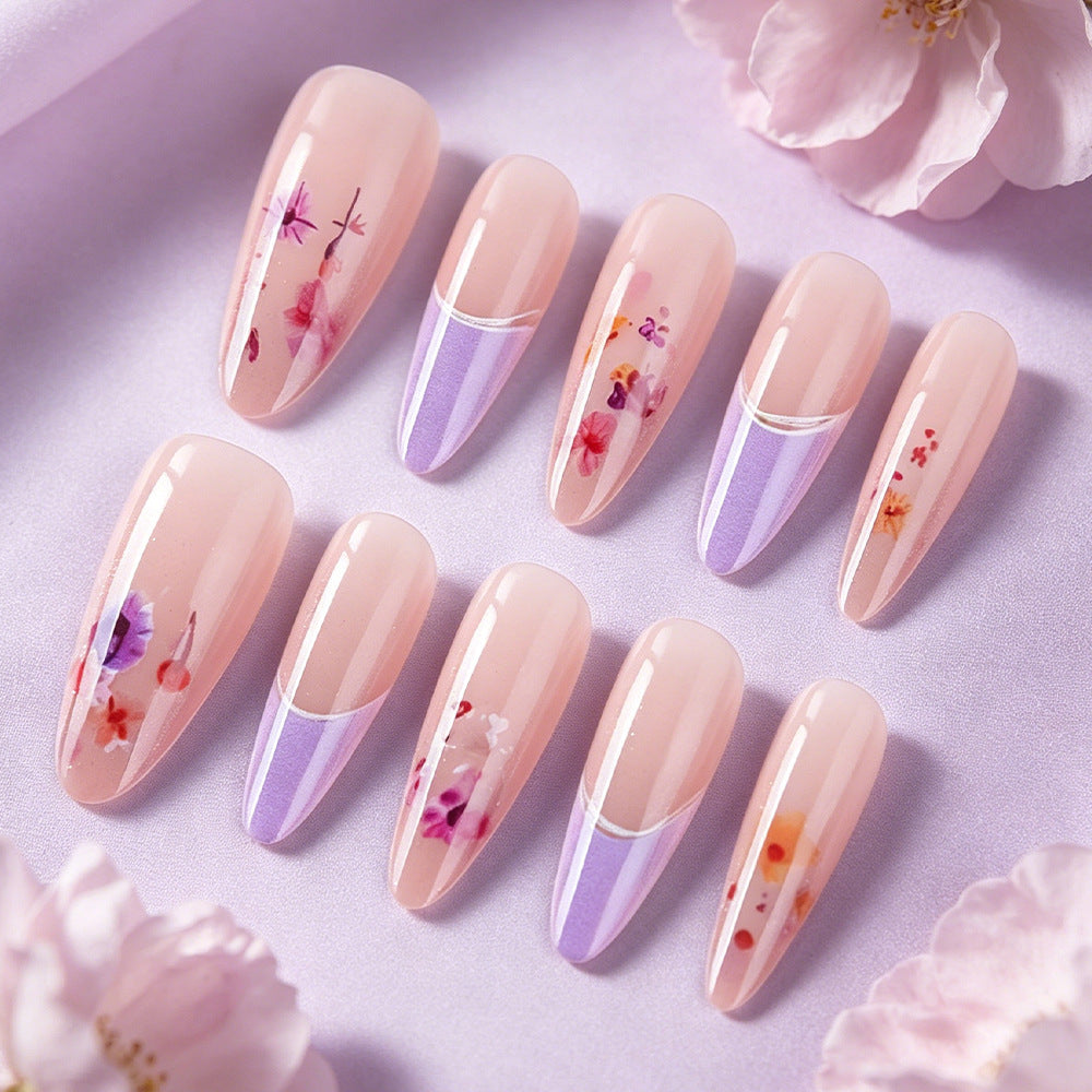 Floral Wedding Press-On Nails Kalsten