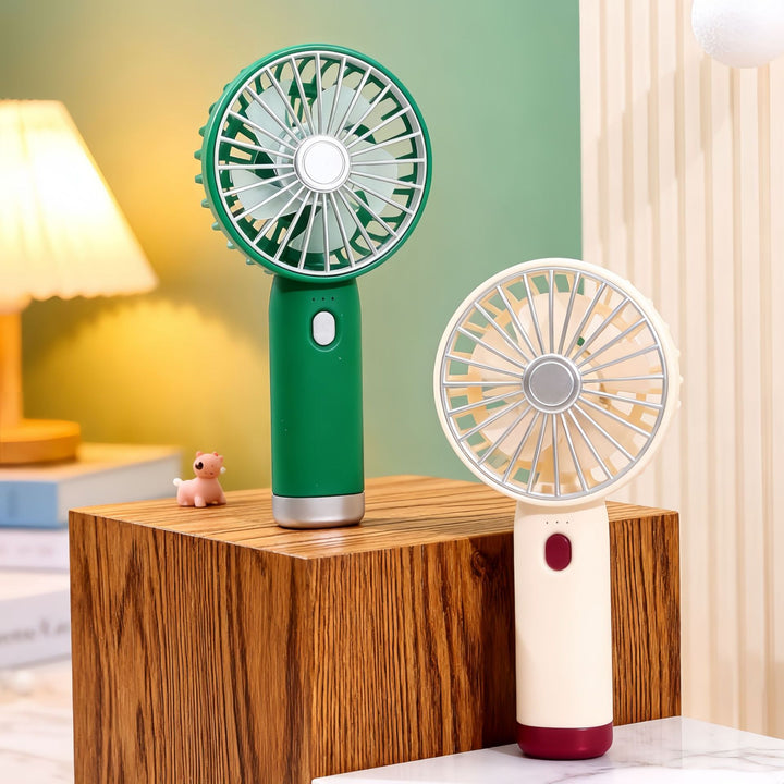 Ladies Portable Hand Fan with USB Connection and Ergonomic Design Kalsten