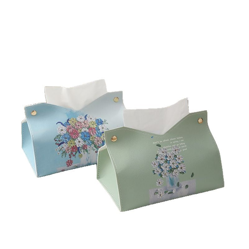 Decorative Floral Design Tissue Box Cover Kalsten