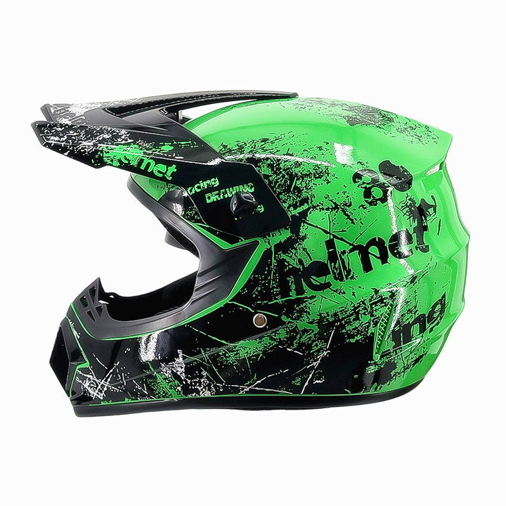 full-face motocross helmet with extended visor and reinforced chin guard Kalsten
