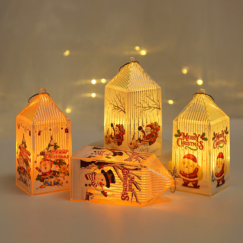 Christmas lantern made of plastic
