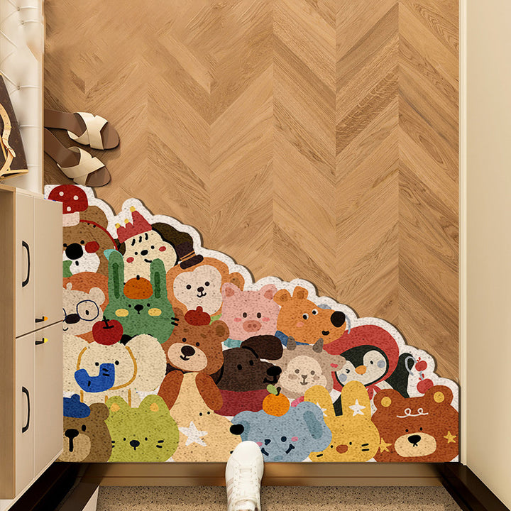 Playful Animal-Themed Area Mat