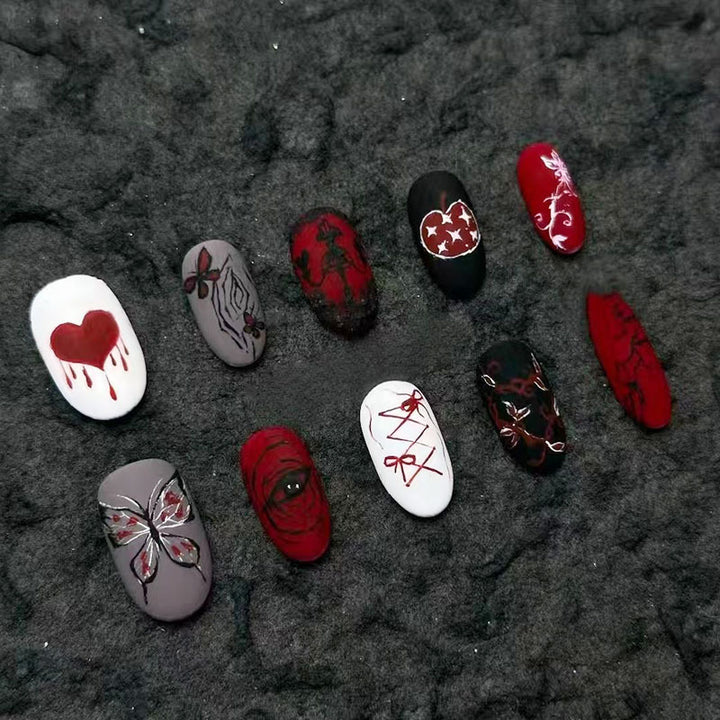 Whimsical Bunny-Themed Press-On Nail Art Set Kalsten