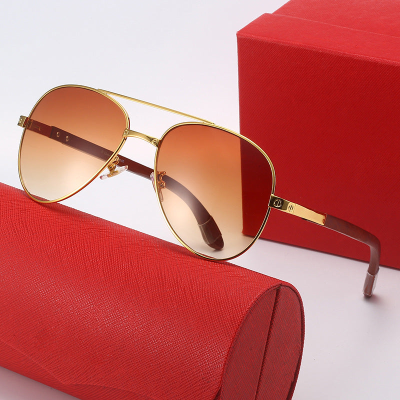 Ladies elegant pilot sunglasses with fine metal frame and UV protection Kalsten
