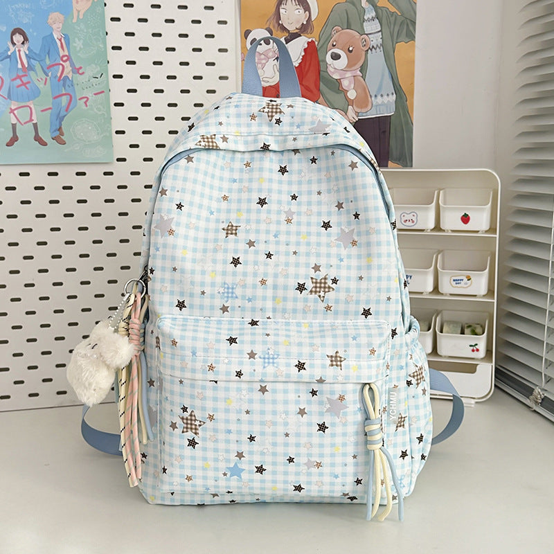 Cute Decorative Star-Embellished Backpack Kalsten
