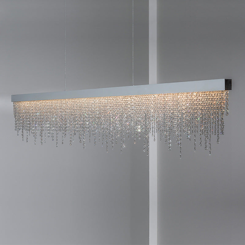 Elegant Crystal Linear Chandelier