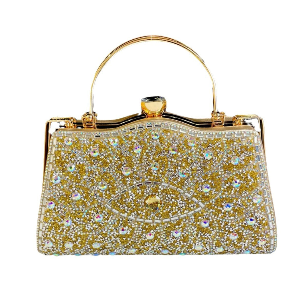 Decorative Crystal Detail Evening Handbag
