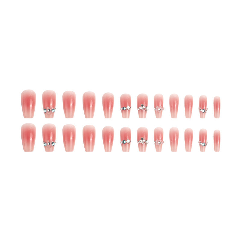 Artificial nail set with glamorous 3D decorations and shimmering accents Kalsten