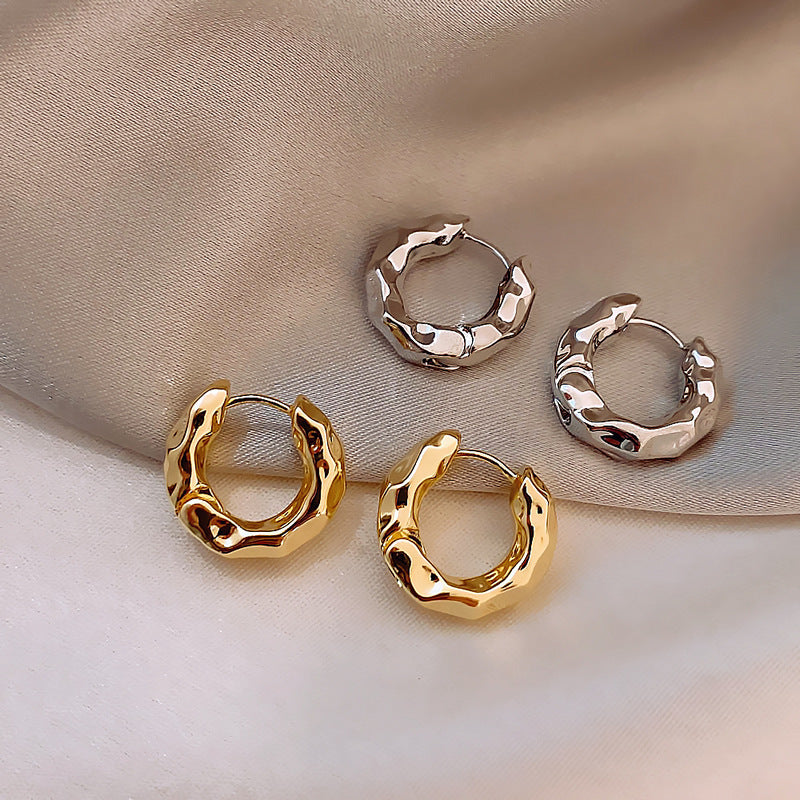Structured Earrings Made of High-Quality Stainless Steel Kalsten