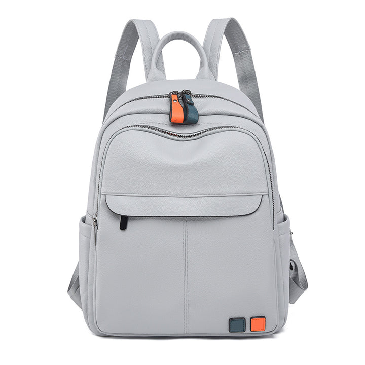 Leather Multi-Compartment Backpack Kalsten