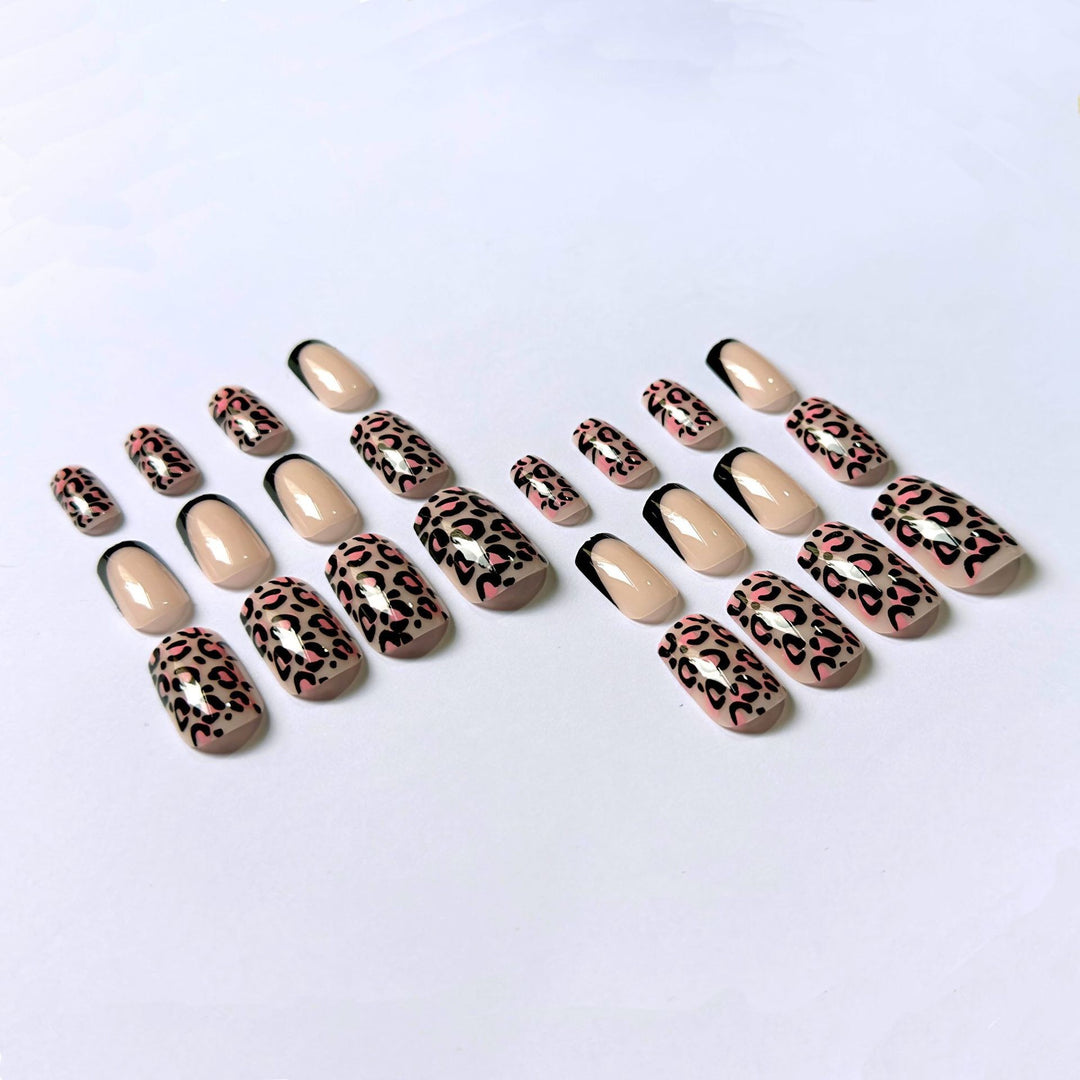 Statement Leopard Print Nail Art Set