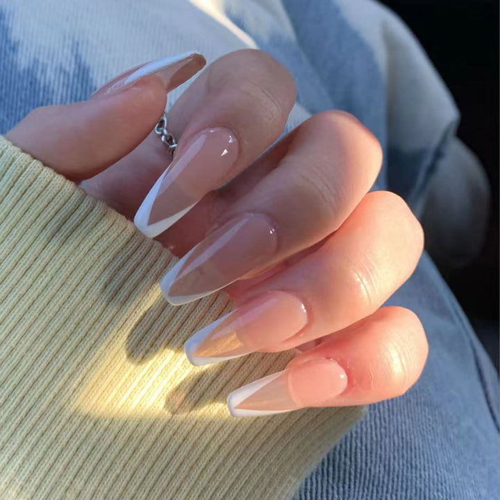 Artful Gel Nails with Elegant Floral Design and Glitter Accents Kalsten