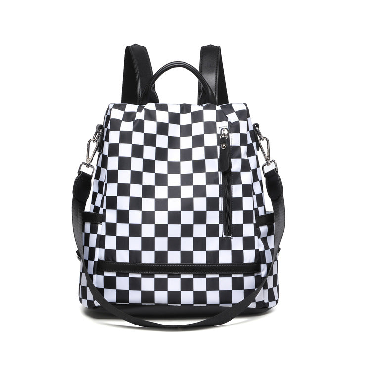 Stylish Checkered Backpack Kalsten