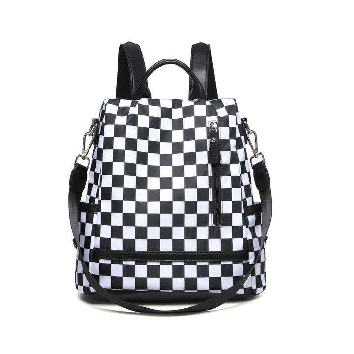 Stylish Checkered Backpack Kalsten