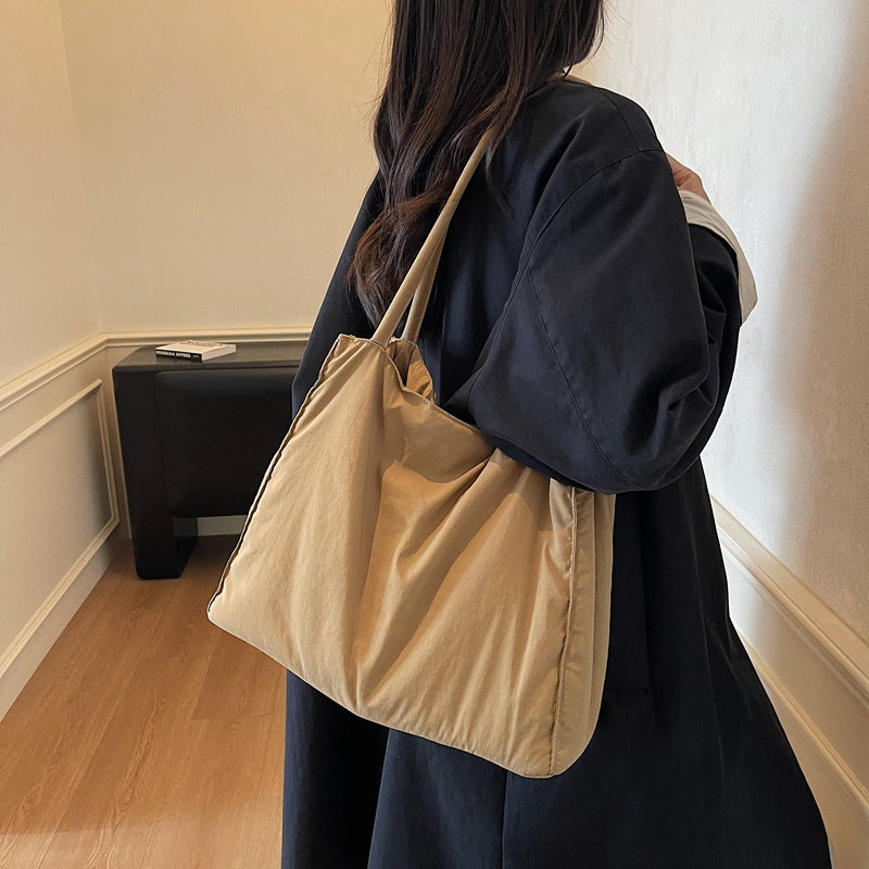 Casual Quilted Shoulder Tote