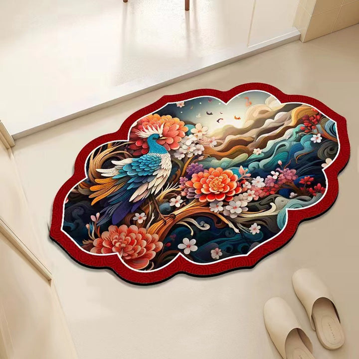 Floral Decorative Area Mat Kalsten