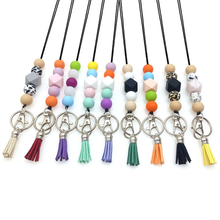 Colorful Beaded Keychain Holder Kalsten