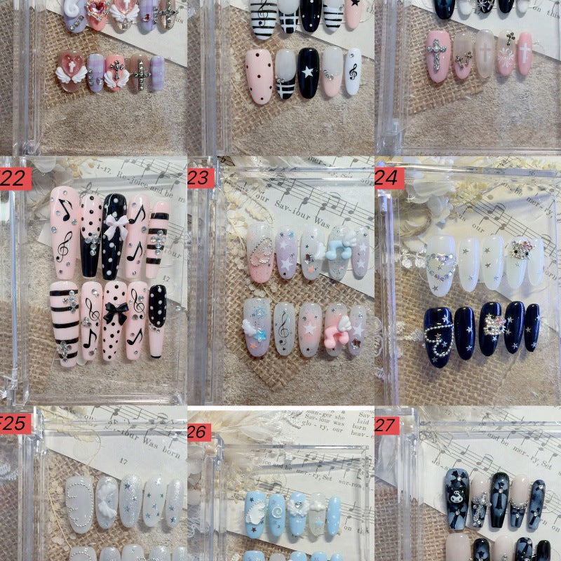 Decorative Press-On Nail Art Set 1790731572