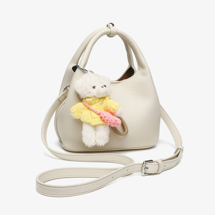 Chic Leather Handheld Tote Bag