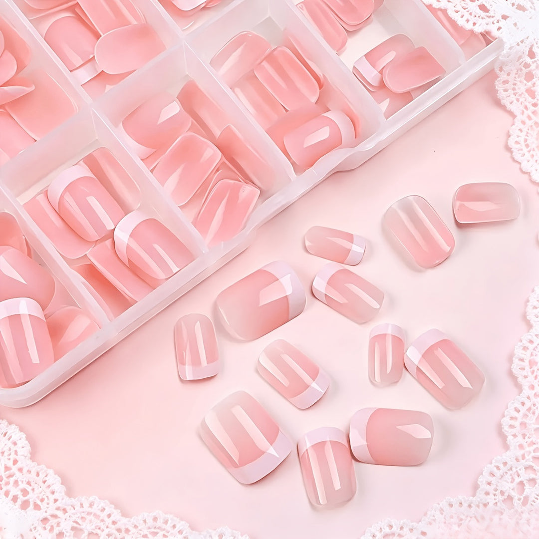 French Tip Press-On Nail Art Set Kalsten