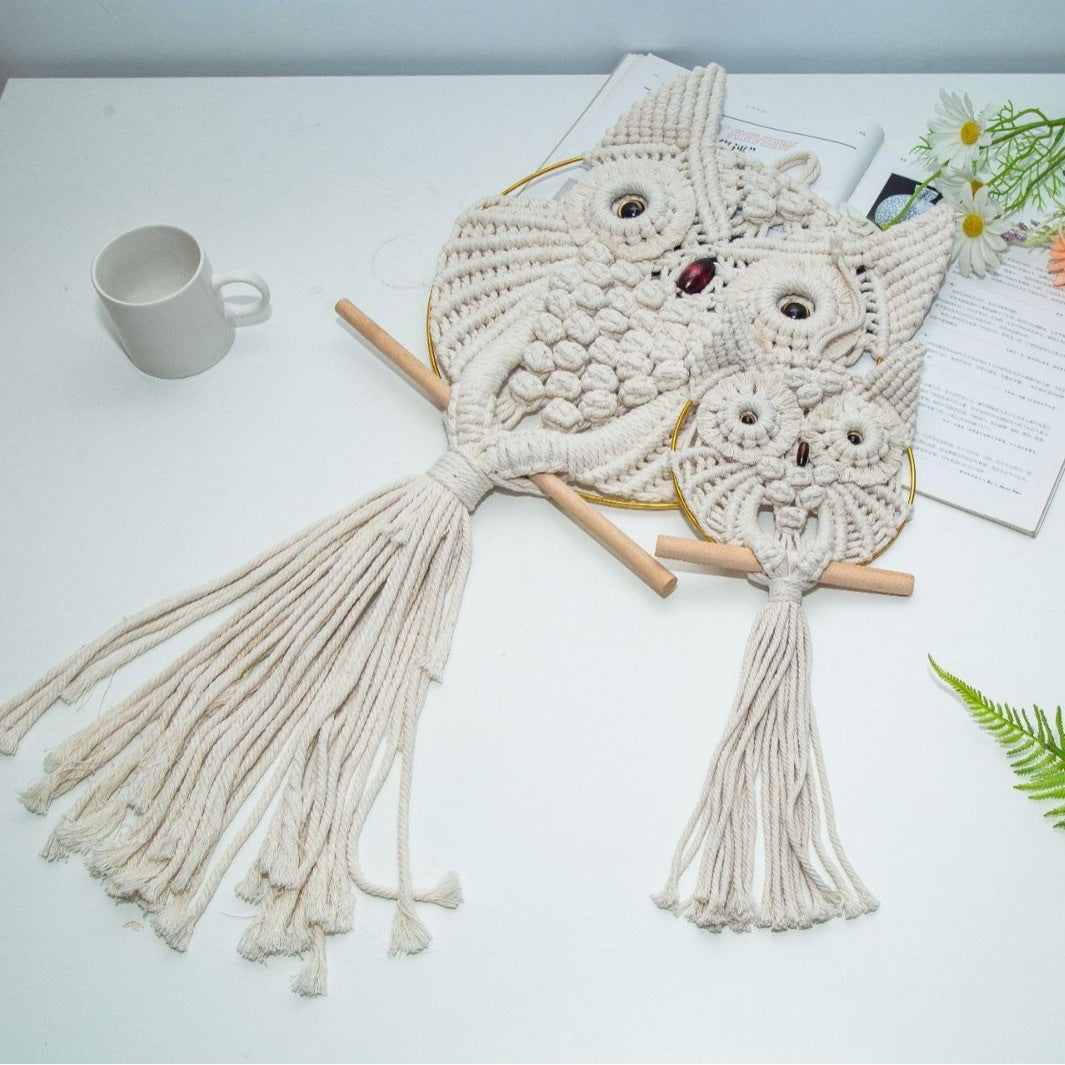 Macrame Owl Wall Art