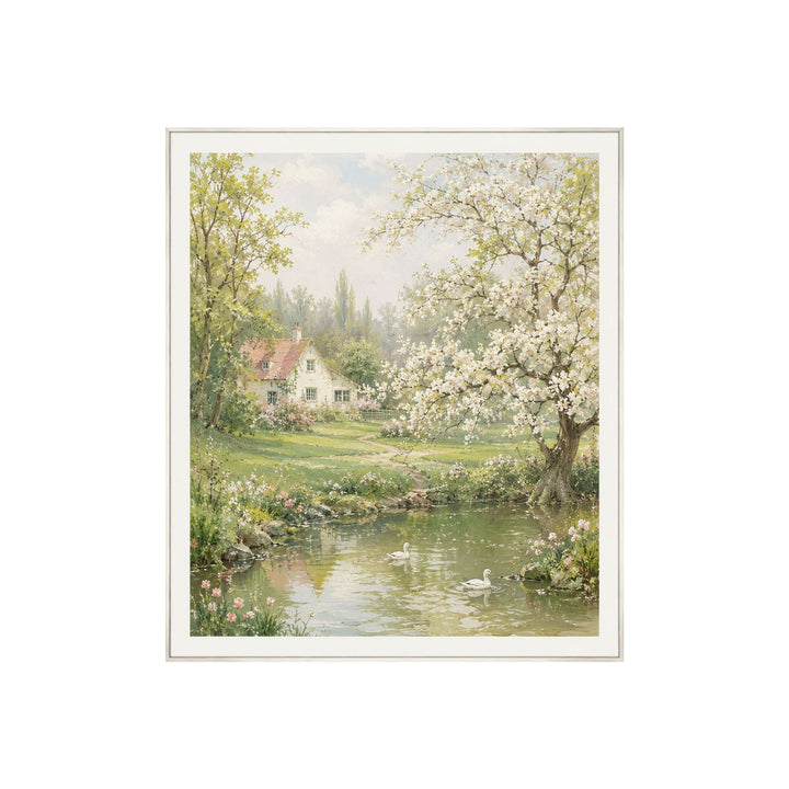 Floral Landscape Canvas Artwork