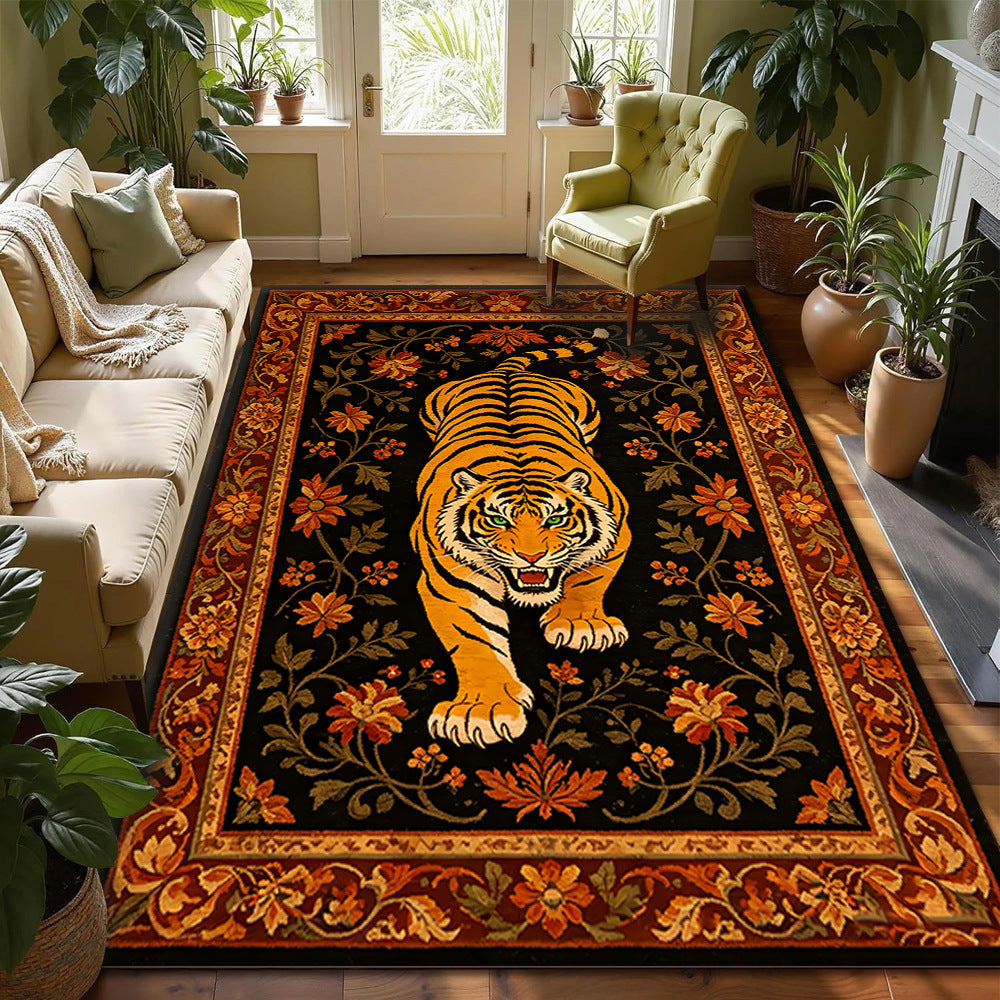Artistic Tiger Print Area Rug