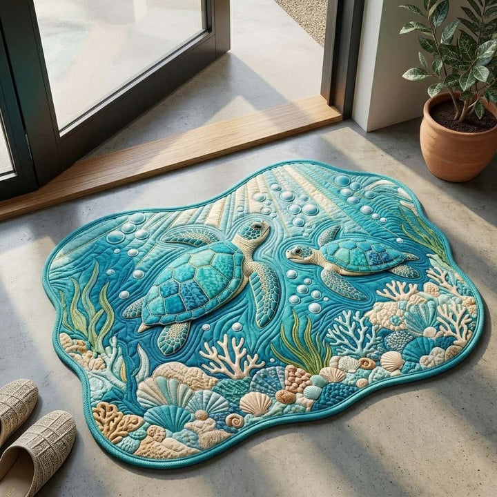 Nautical Sea Turtle Accent Mat Kalsten