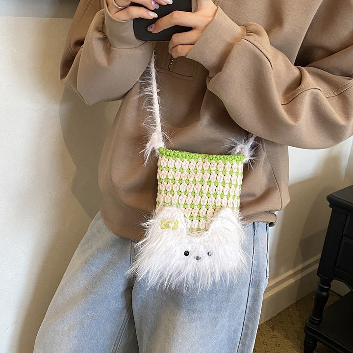 Cute Plush Animal-Themed Mini Bag