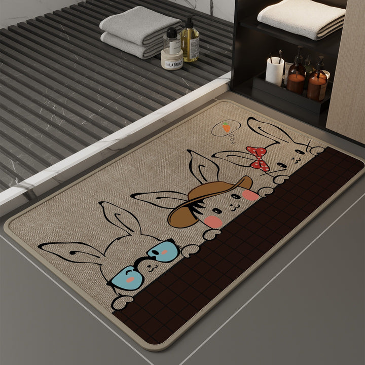 Cartoon-Themed Anti-Fatigue Kitchen Mat Kalsten
