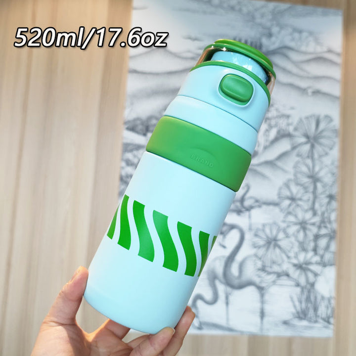 Women's BPA-free water bottle with innovative safety closure Kalsten