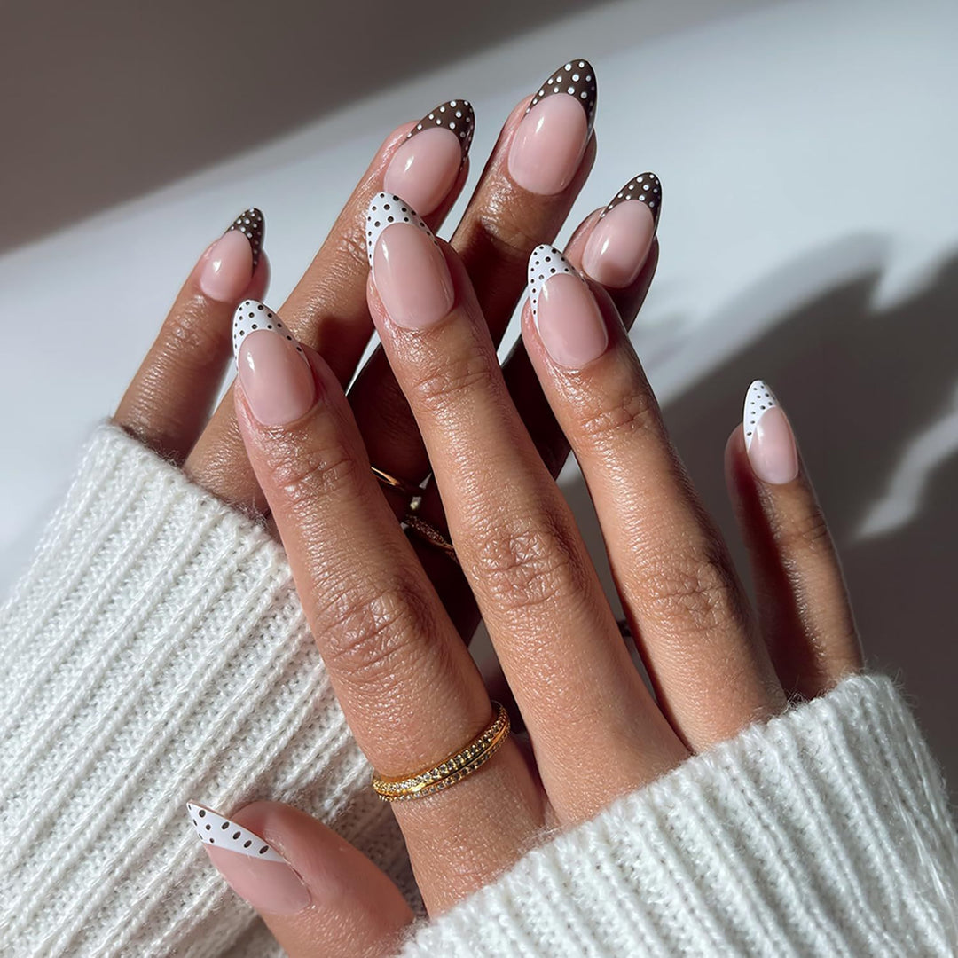 Decorative Pointed Tip Press-On Nails