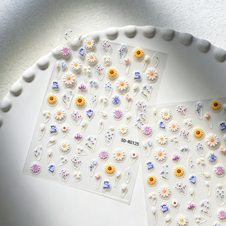 Decorative 3D Floral and Butterfly Nail Art Charms