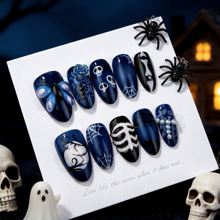 Halloween-Inspired Artistic Press-On Nail Set Kalsten