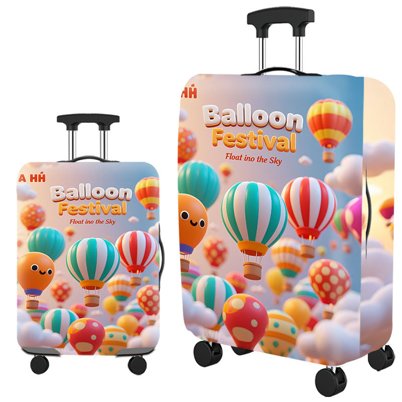 Tropical Leaf Print Hard Shell Luggage Kalsten