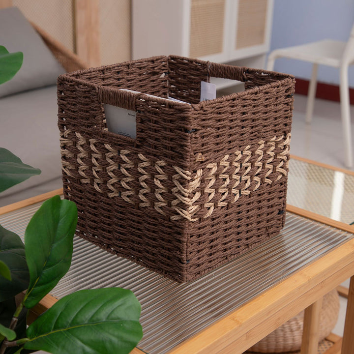 Decorative Woven Storage Cube Kalsten
