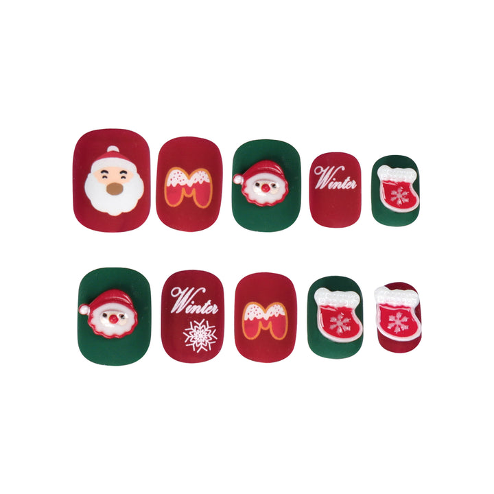 Christmas nail art with festive design Kalsten