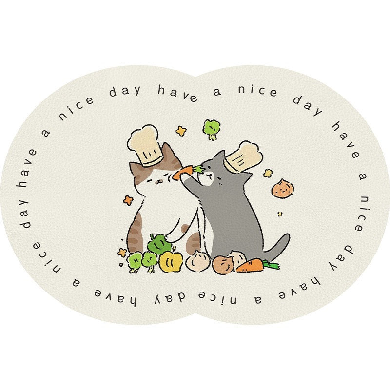 Cute Cartoon Pet-Themed Mat Kalsten