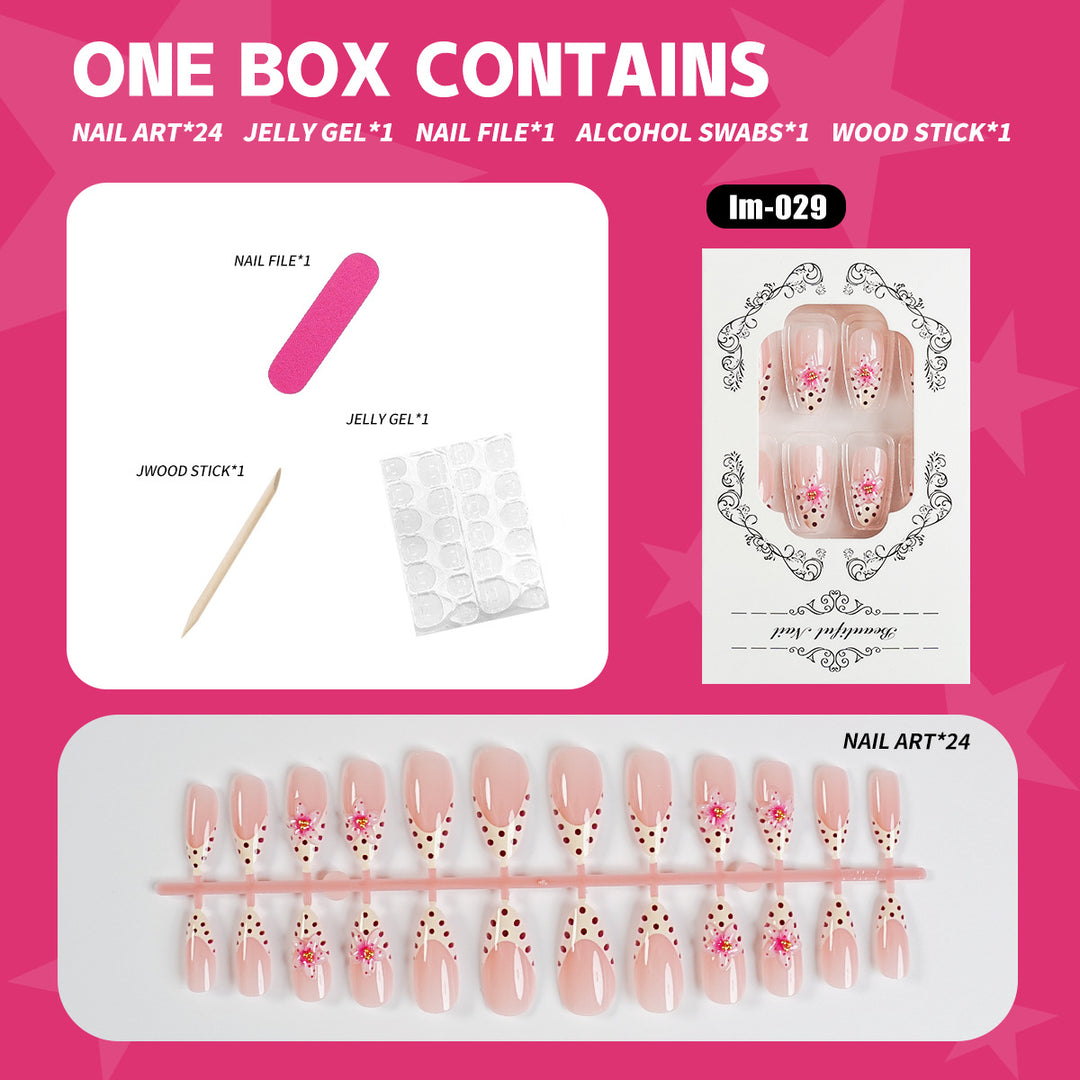 Premium Press-On Nail Art Set with Accessories