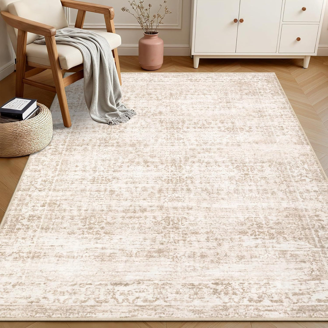 Vintage-Inspired Abstract Area Rug Kalsten