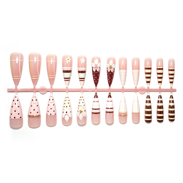Premium Decorative Press-On Nail Set