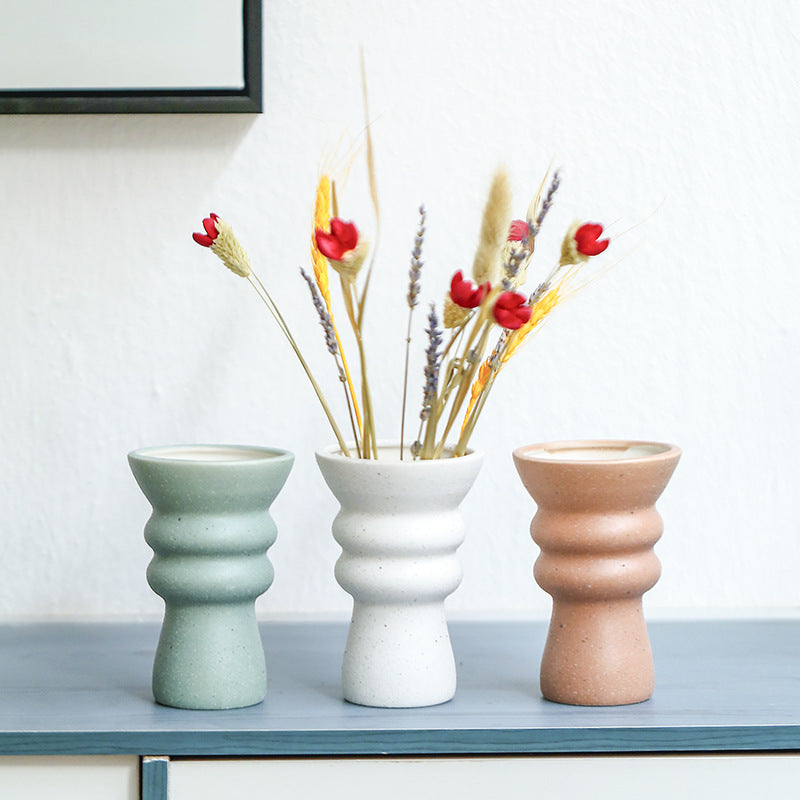 Modern Textured Ceramic Vase Kalsten 1790310284
