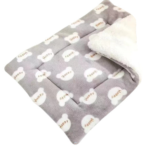 Cozy Fleece Pet Blanket Dog Bed