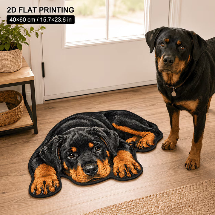 Rottweiler-Themed Decorative Area Rug