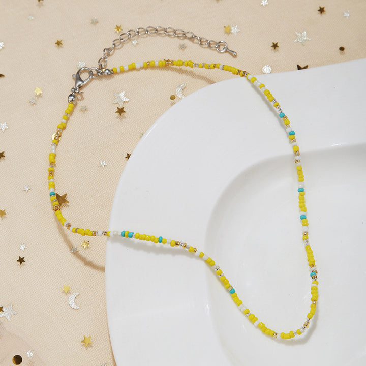 Handcrafted Beaded Choker Necklace Kalsten