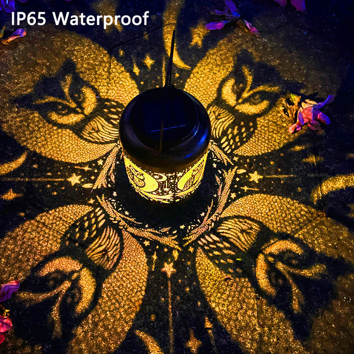 Intricate Metal Shadow Projection Table Lamp With Rechargeable LED Kalsten